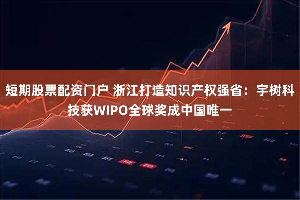 短期股票配资门户 浙江打造知识产权强省：宇树科技获WIPO全球奖成中国唯一